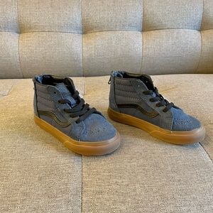 Never worn, Vans Shoes, Toddler Size 8, Blue & Black